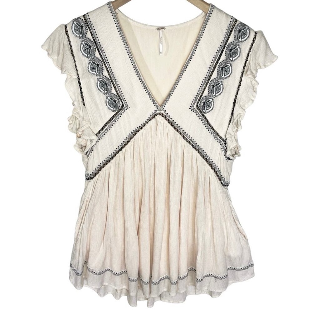 Free People| ‘Falling Water’ Embroidered Tunic - Picture 9 of 12